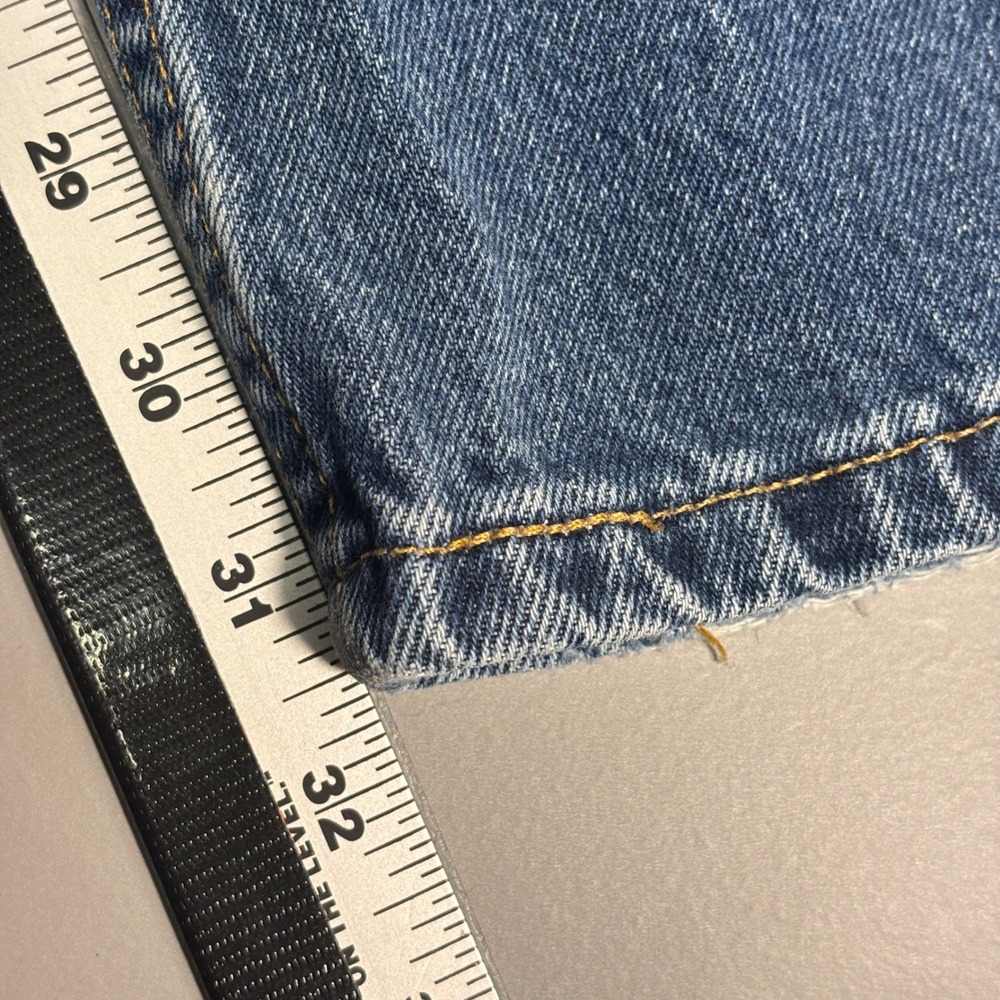 USA VTG Levis 505 Jeans Mens W34 L32 Regular Fit Straight Leg Blue Denim - Picture 8 of 12